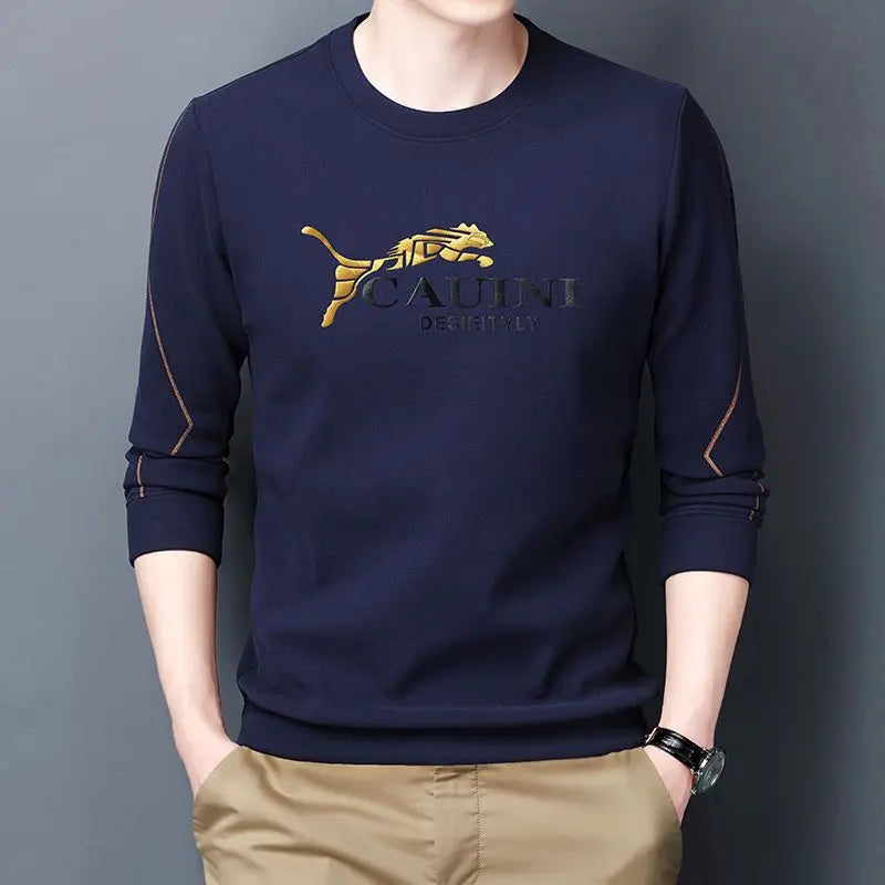 Male Pullover Round Neck Baggy Men's T-shirts 100℅ Cotton mon