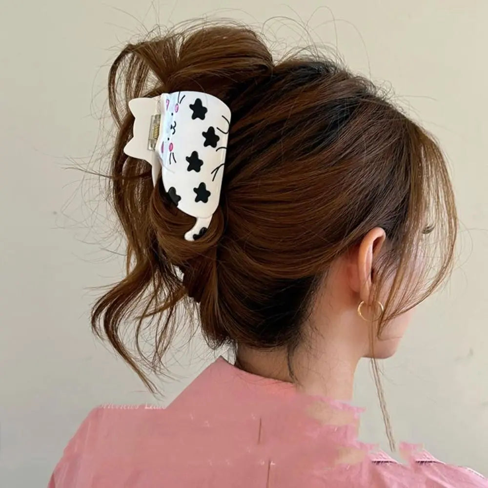 Kawaii Korean Style Acetic Acid Animal Hair Claw Creative Funny Cute Dog Hair Crab Clip Headwear Cat Cartoon Shark Clip Girls