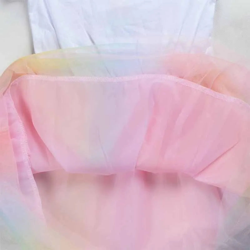 Summer Gabby Doll House Costume For Baby Girl Lace TUTU Dress Fashion Kid Up Cartoon Print Frock Child Tunic Clothes