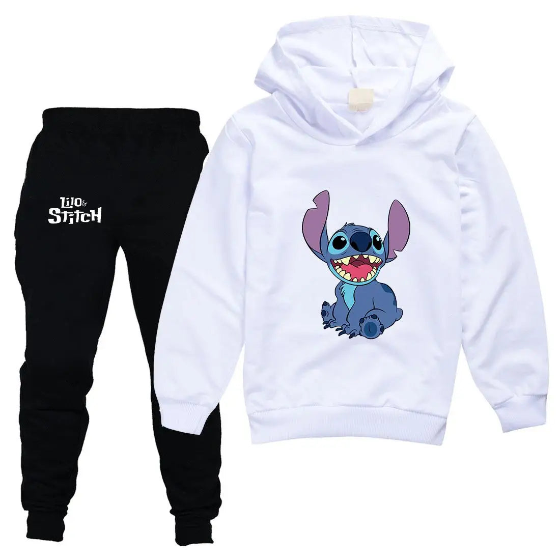Disney Lilo Stitch Kids Clothing Sets Suit Boys Girls Tracksuits Kids Brand Sport Suits Stich Hoodies Teen Tops Pants 2Pcs Set