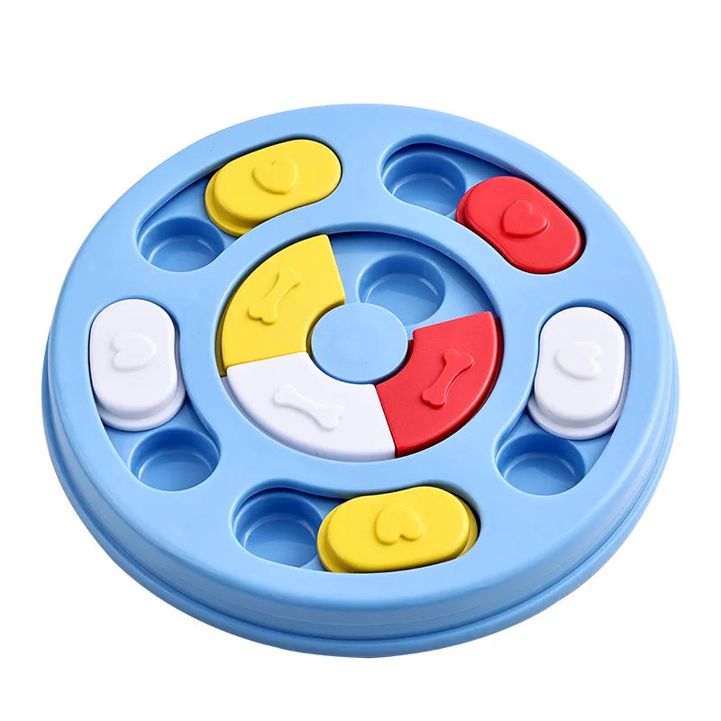 Pet Supplies Cat Dog Turntable Eating Anti-choking Food Puzzle Feeding Interactive Toy Slow Food Tray