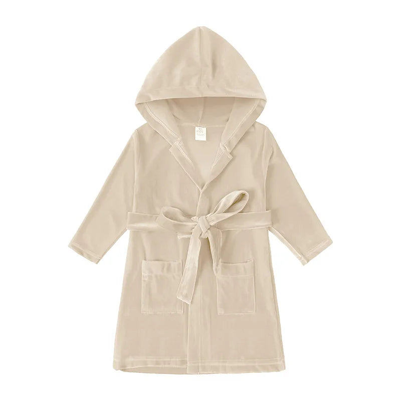 Children Christmas pjs Pajamas Sleepwear Baby Bathrobes Bath Kids Girl Boy Room Dressing Gown Clothing Housecoats Home Nightwear