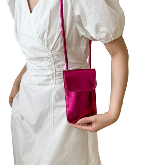 E74B Womens Crossbody Phone Bag Leather Phone Shoulder Bags for Women, Crossbody Phone Purses Wallets Mini Coin Phone Wallet