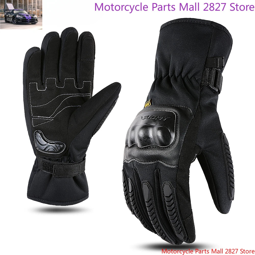 SUOMY Winter Motorradhandschuhe Wasserdichte Warme Motorrad Reithandschuhe Moto Guantes Männer Frauen Motorradfahrer Biker Handschuhe 