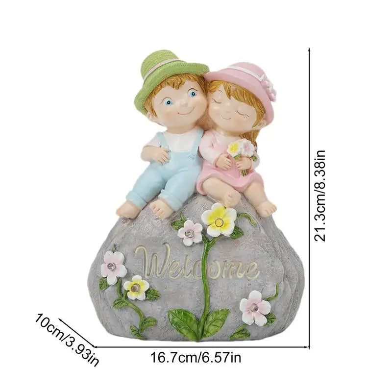 Garden Sculptures Solar Outdoor Lights Garden Decorations