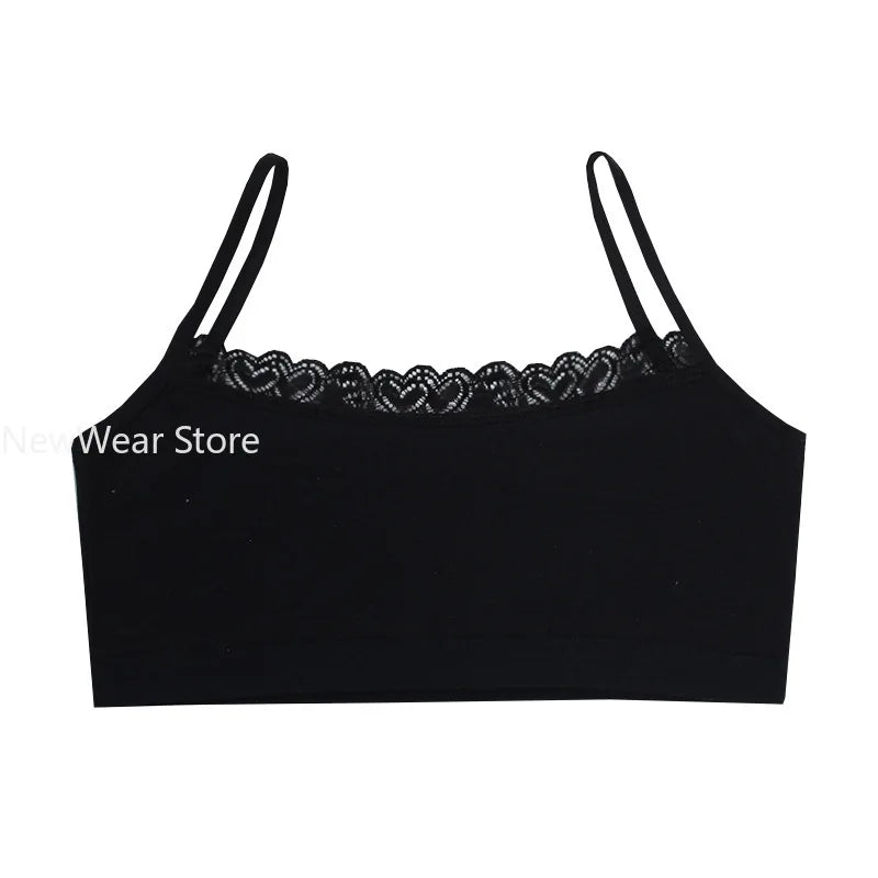 Wireless Kids Training Bras Children Breast Care Girls Bras Cotton Adolescent Girls Underwear Young Child Sports Bras