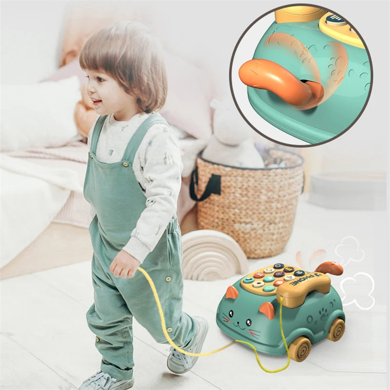 Babyspielzeug 0 12 Monate Montessori Musikalisches Klaviertelefonspielzeug für Babys 13 24 Monate Handyspielzeug für Kinder im Alter von 2 bis 4 Jahren 