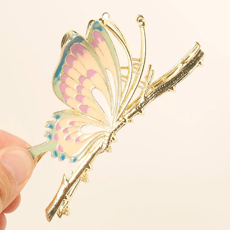 fresh Durian Metal Hair Clip Hair claws fruit oil drop flower Personality Fruit Funny Hair Claw Hairpin for Women Girls Headwear