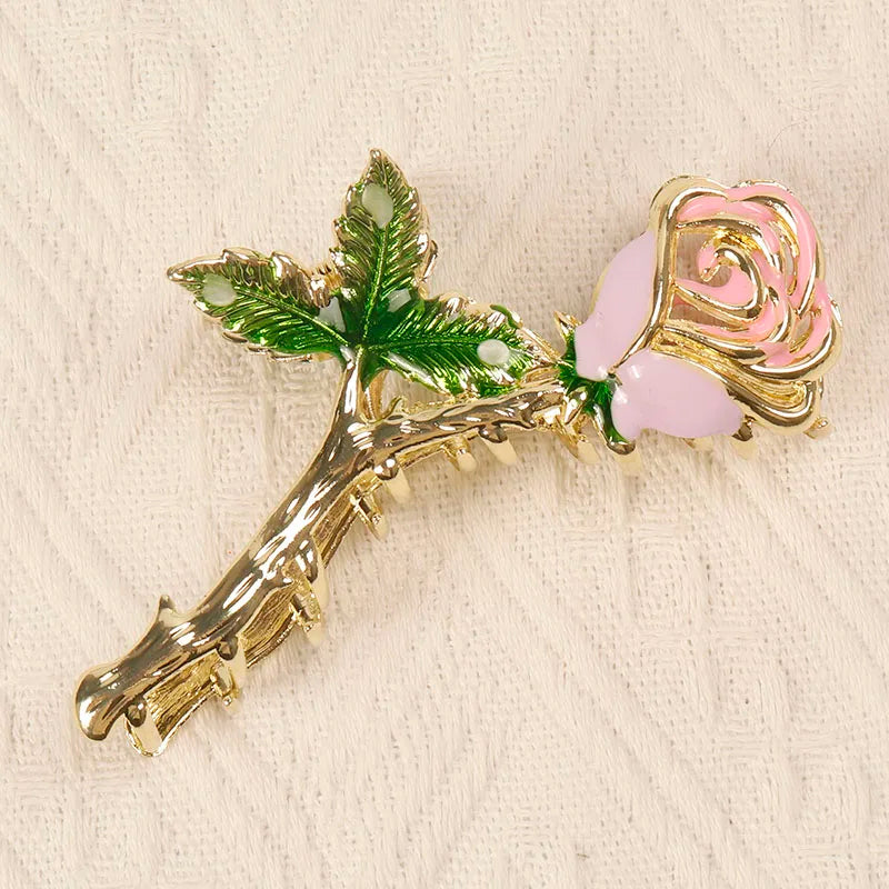 fresh Durian Metal Hair Clip Hair claws fruit oil drop flower Personality Fruit Funny Hair Claw Hairpin for Women Girls Headwear