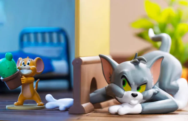 TOM and JERRY Cat and Mouse Battle Series Blind Box Toys Mystery Box Mistery Caixa Action Figure Surpresa Model Birthday Gift