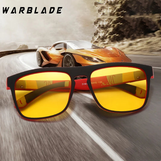 Fashion Men Night Vision Glasses Women Polarized Sunglasses Yellow Lens Anti-Glare Goggle Night Driving Sunglasses Eyewear UV400