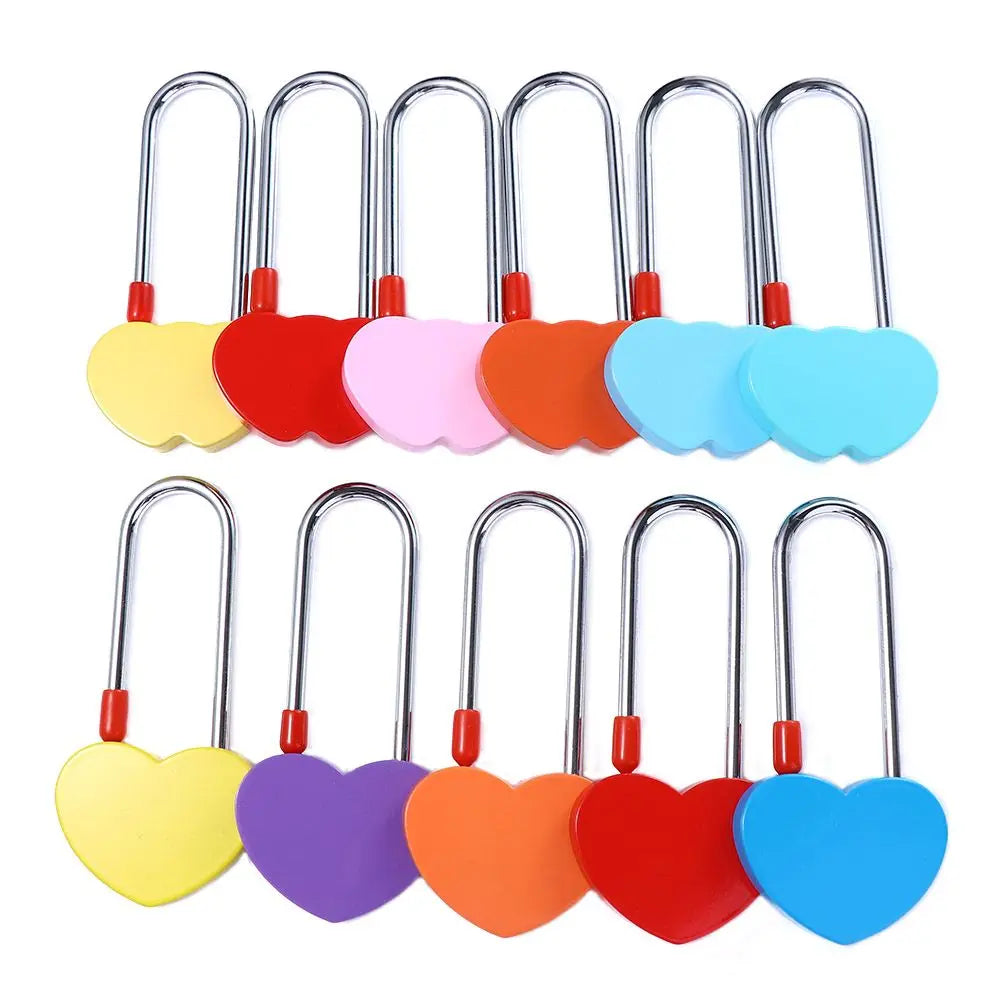 For Lovers Wedding Travel Supplies Couples Anniversary Without Key Heart Shape Keepsake Wedding Gifts Love Padlock Wish Lock