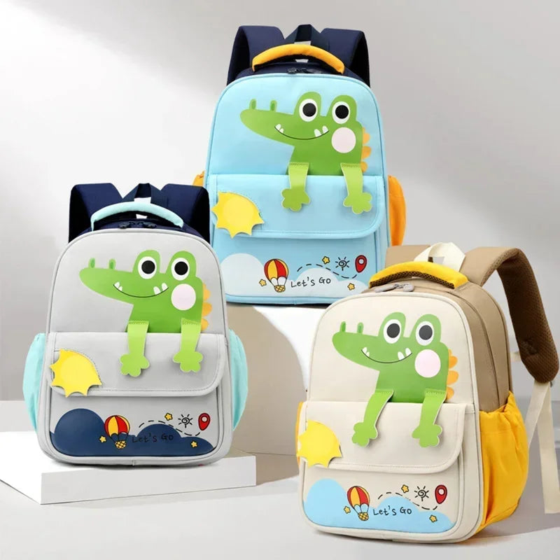Large Capacity Cute Cartoon Dinosaur Design School Backpack New Factory Customized Waterproof Fashionable Student Backpack