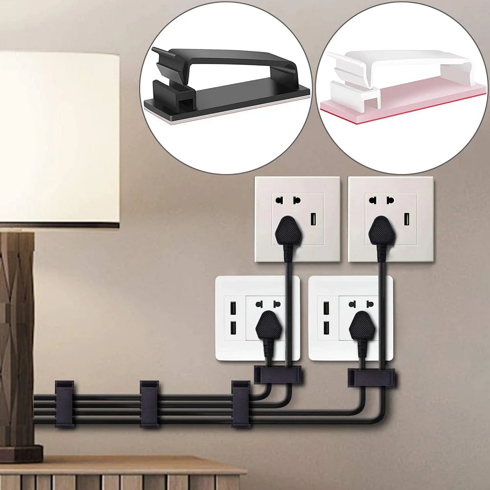 Cable Organizer USB Cable Winder Desktop Workstation Tidy Management Clip Wire Holder for Charging Line Computer Mouse Headphone