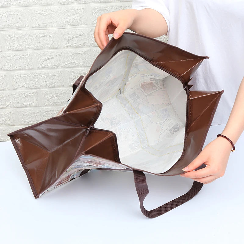 Oversized Duffle Moving House Storage Bag Woven Big Travel Quilt Clothes Waterproof Film Large Capacity Shipping Bag