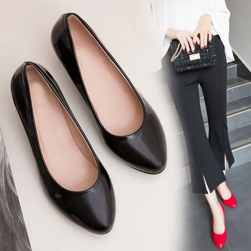 Female Pumps Nude Shallow Mouth Women Shoes Fashion Office Work Wedding Party Shoes Ladies Low Heel Shoes Woman Autumn