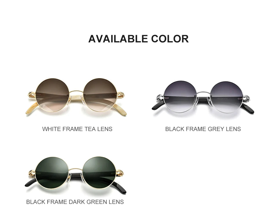 HEPIDEM High Quality Men Buffs Sunglasses Square Luxury Brand Design Diamond Sumptuous Sun Glasses Women Buffalo Horn Glasses