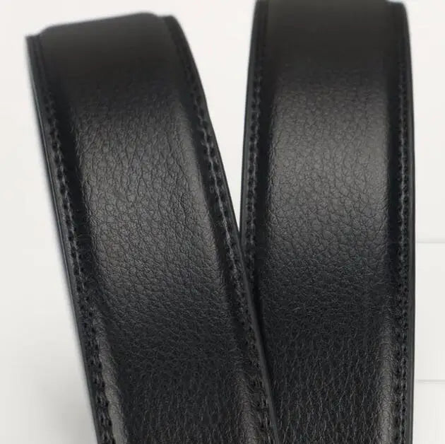 Luxury Men's Belt High Quality Genuine Leather Belts Male Metal Automatic Buckle Belts Famous Fashion Business Men's Waist Band