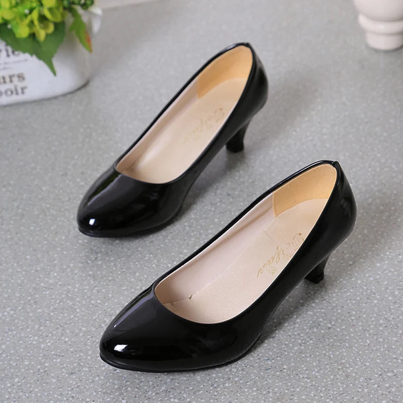 Female Pumps Nude Shallow Mouth Women Shoes Fashion Office Work Wedding Party Shoes Ladies Low Heel Shoes Woman Autumn