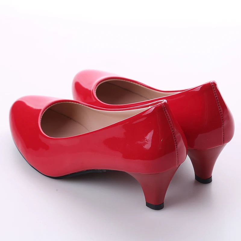Female Pumps Nude Shallow Mouth Women Shoes Fashion Office Work Wedding Party Shoes Ladies Low Heel Shoes Woman Autumn