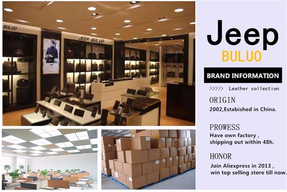 JEEP BULUO Brand Men's Crossbody Shoulder High Quality Tote Fashion Business Man Messenger Big Size PU Leather Bags