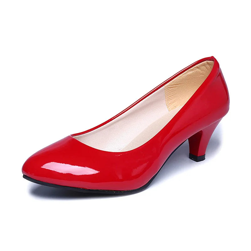 Female Pumps Nude Shallow Mouth Women Shoes Fashion Office Work Wedding Party Shoes Ladies Low Heel Shoes Woman Autumn