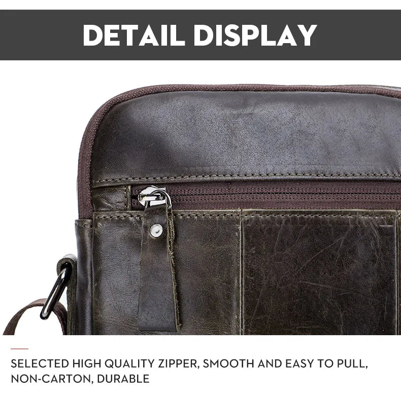 BULLCAPTAIN Genuine Leather Men's Crossbody Bag Large Capacity Casual Multifunctional Handbag A Fashion Business Briefcase