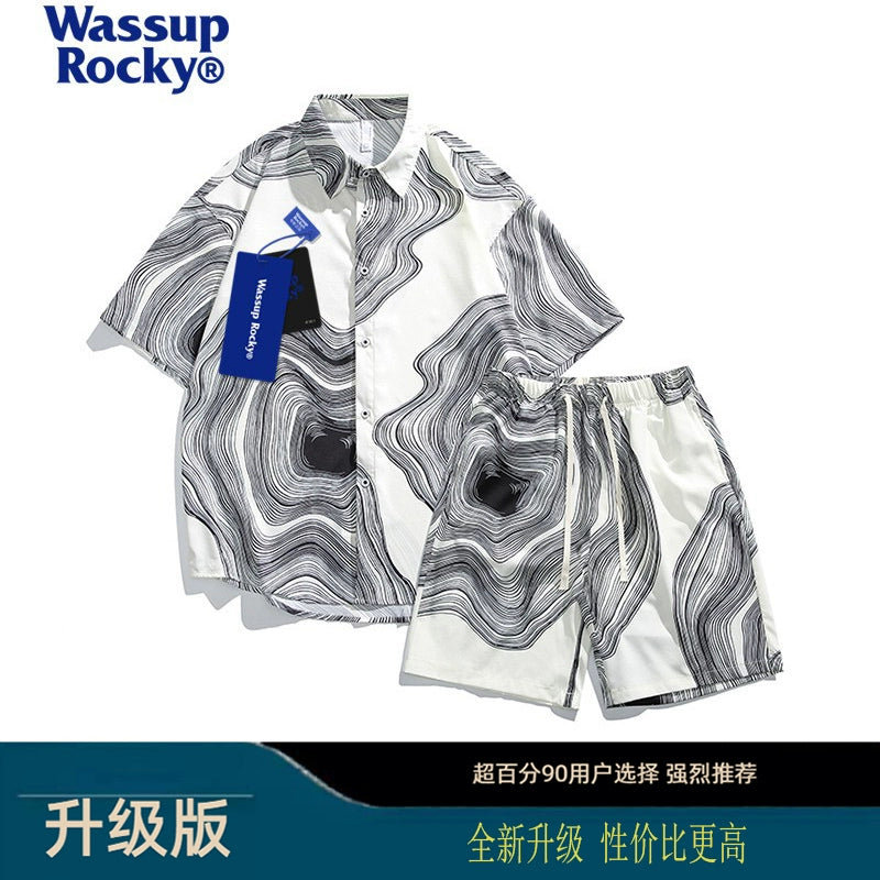 Wassup Rocky Quick-Dry Casual Two-piece Set Short Sleeve