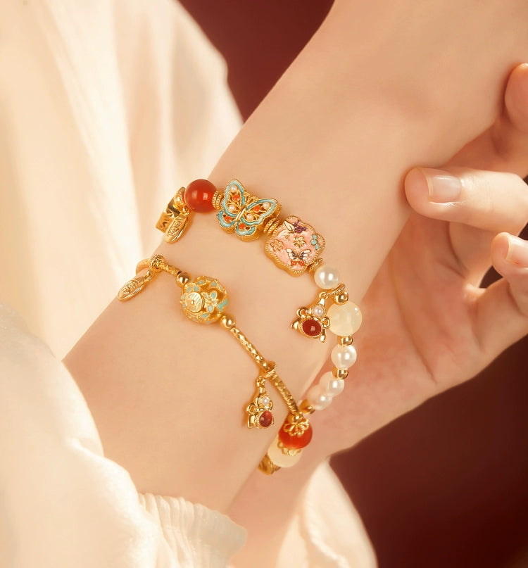 Kaiserpalast Taobao | Schatzperlenarmband Armband Kulturelle kreative Freundinnen Geburtstag Schlangenjahr Neujahr Geburtsjahr Geschenk Mädchen