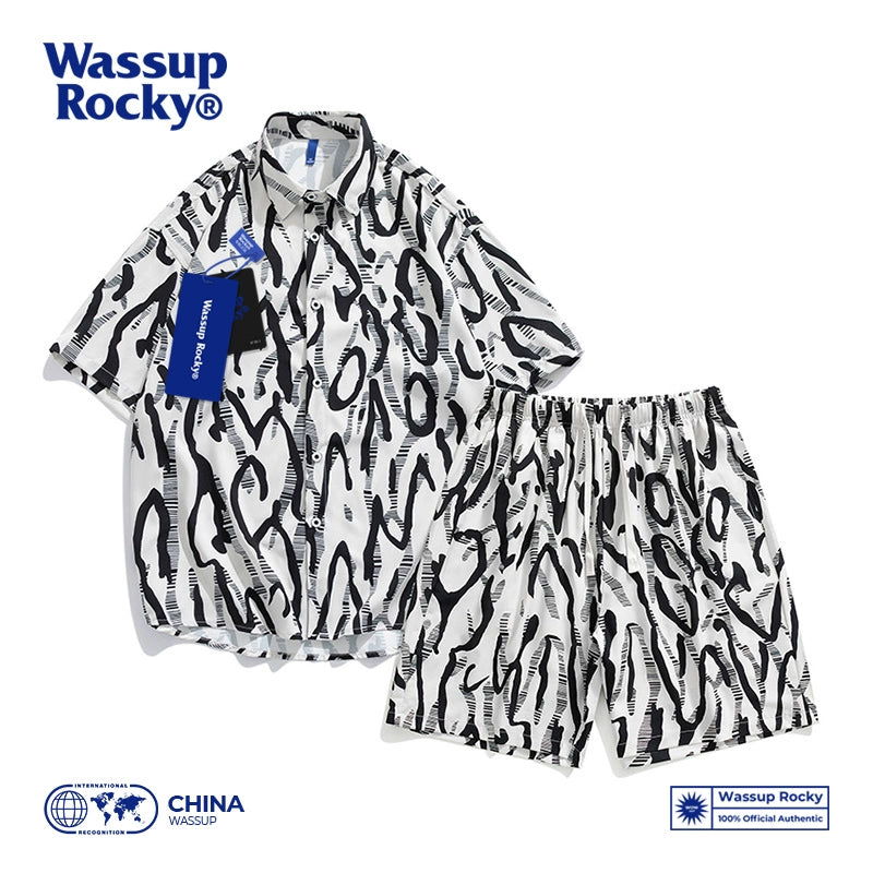 Wassup Rocky Quick-Dry Casual Two-piece Set Short Sleeve