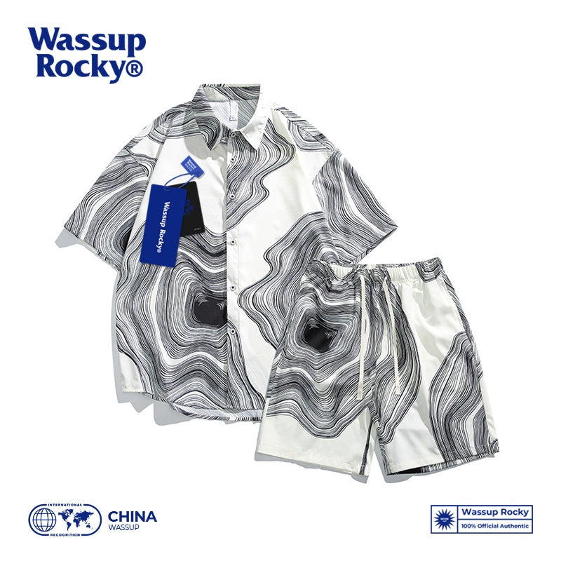 Wassup Rocky Quick-Dry Casual Two-piece Set Short Sleeve