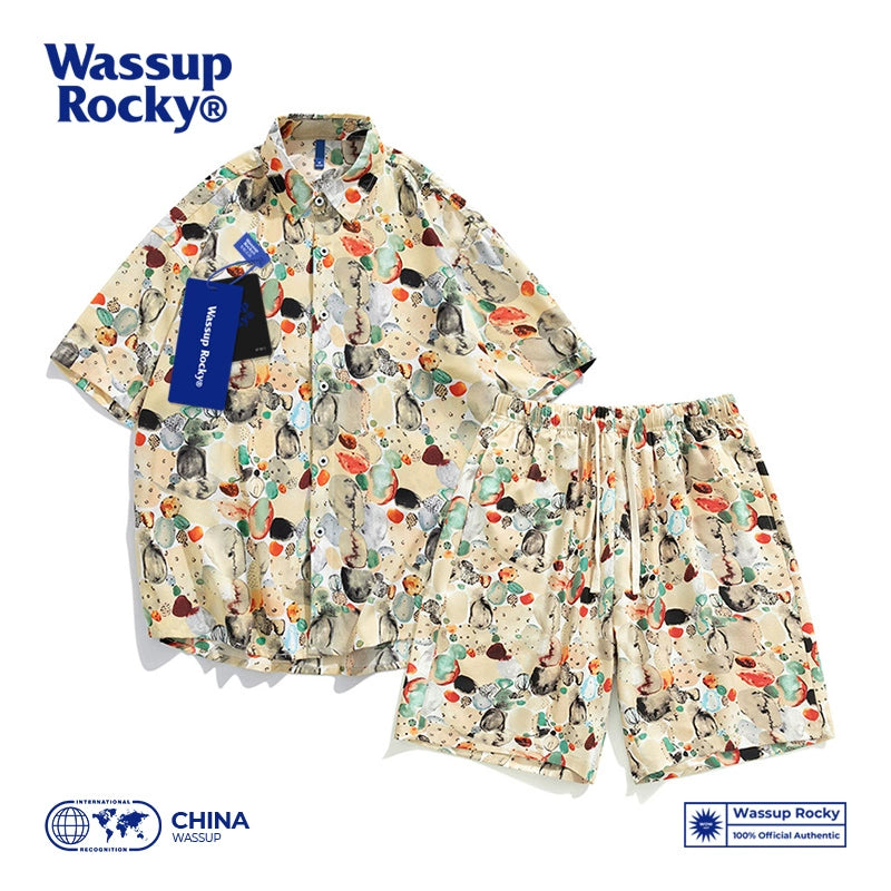 Wassup Rocky Quick-Dry Casual Two-piece Set Short Sleeve