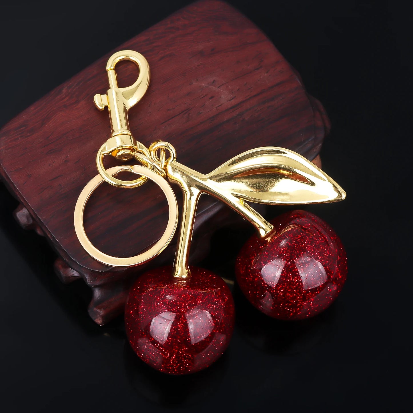 Handbag Pendant Keychain Crystal Cherry Car Accessories Gifts For Female Friends !!!