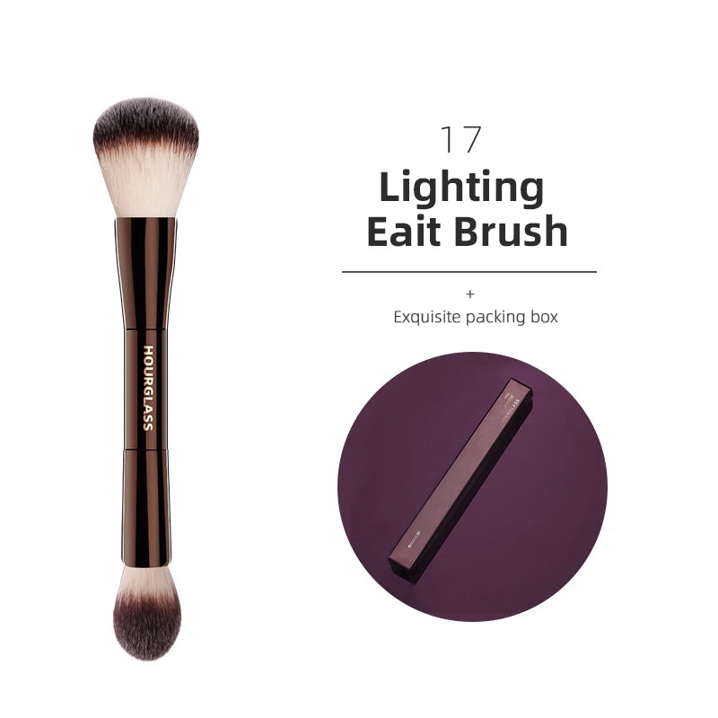 Hourglass Makeup Brush All Kinds Eyeshadow Foundation Concealer Powder Bronzer Blusher Eyeliner Retractable Professional Brushes make up tool