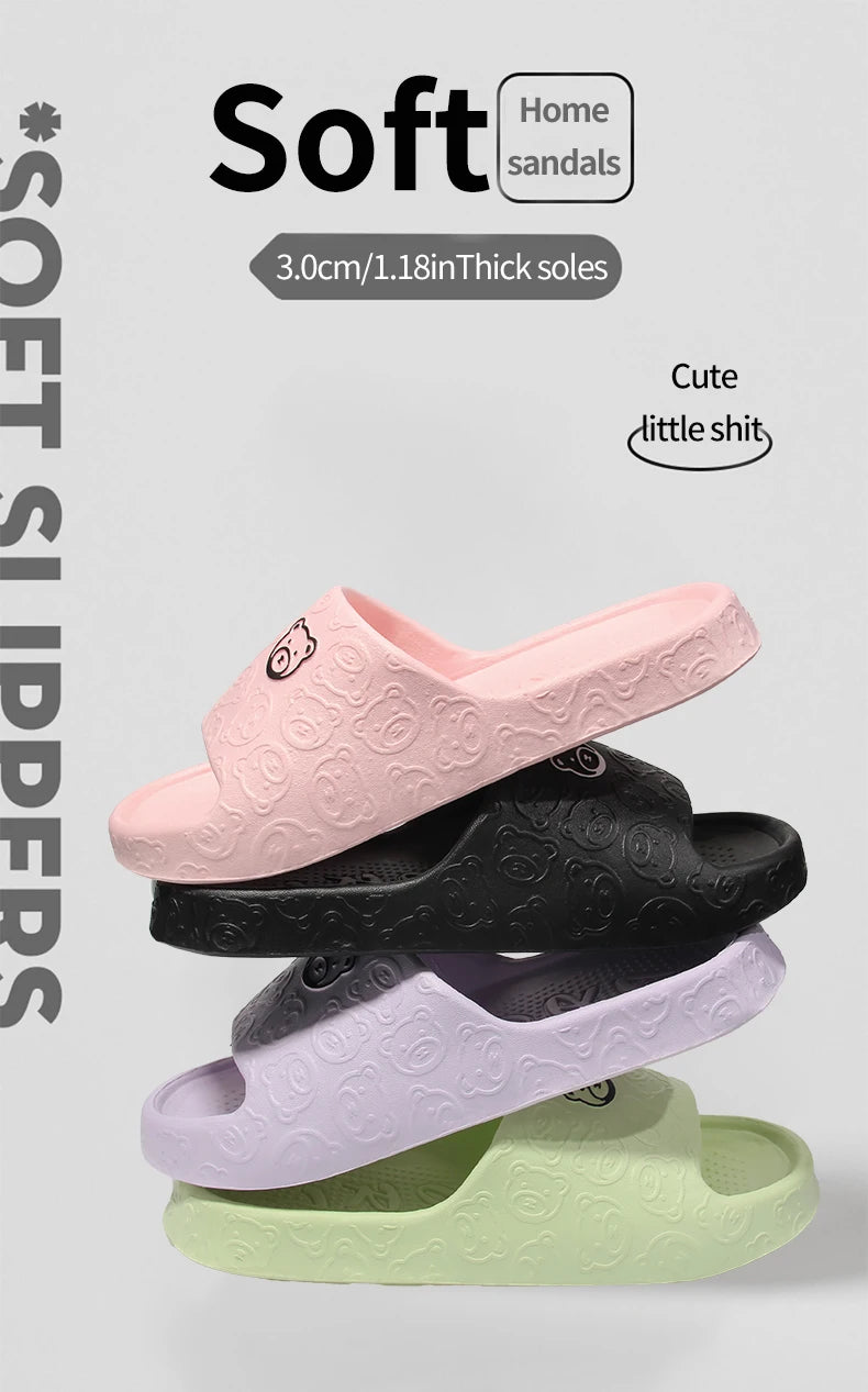 Non-slip Slippers Female Outer Wear 2024 New Bathroom Bathroom Indoor Home Sandals Female Summer Eva women shoes