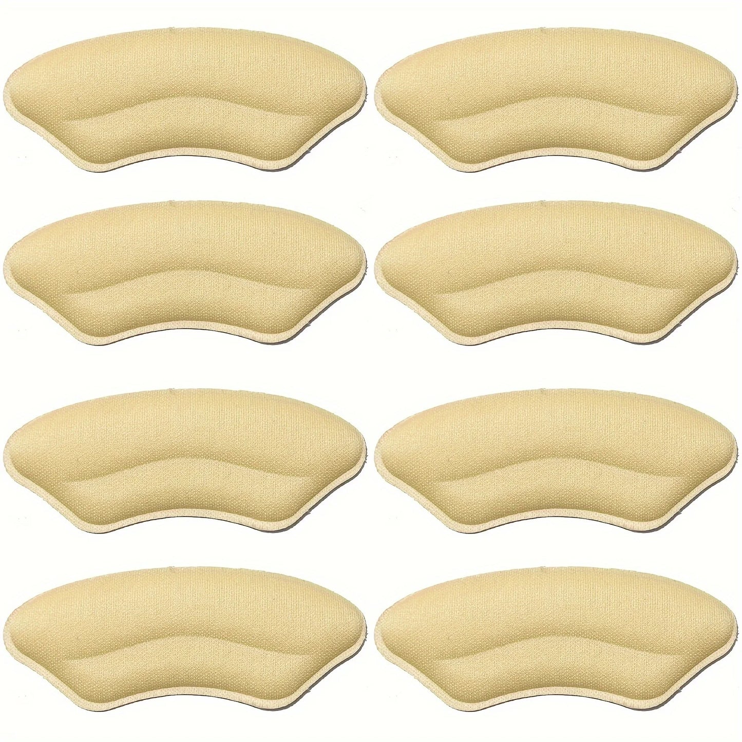 8-Pack Heel Pads for Too Big Shoes Self-Adhesive Heel Protectors Heel Inserts Improve Shoe Fit And Comfort Prevent Heel Slippage