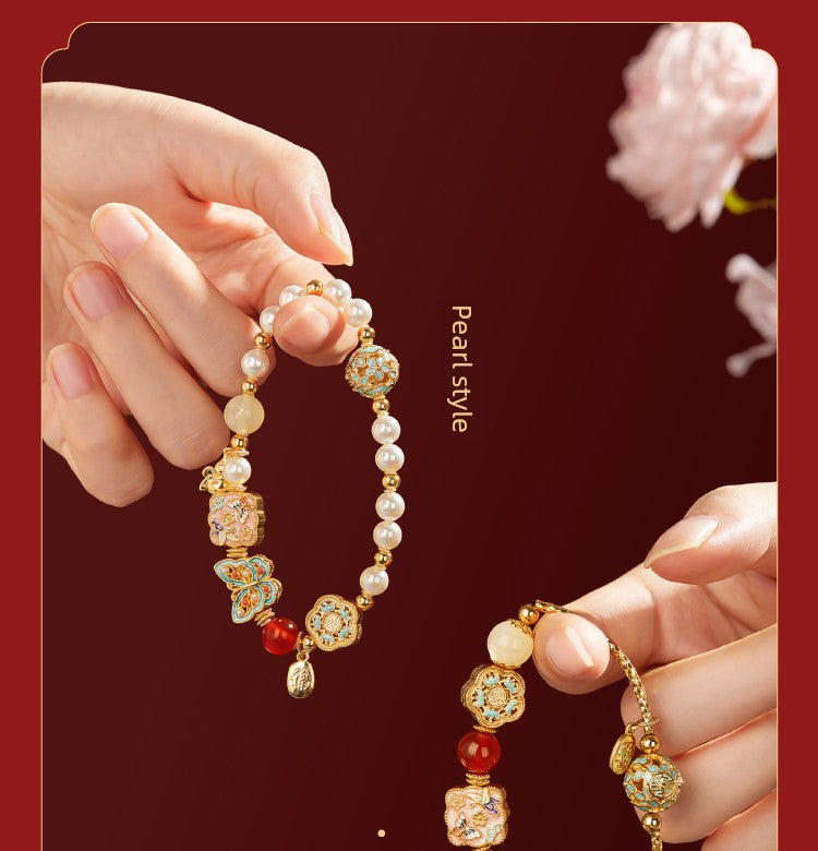 Kaiserpalast Taobao | Schatzperlenarmband Armband Kulturelle kreative Freundinnen Geburtstag Schlangenjahr Neujahr Geburtsjahr Geschenk Mädchen