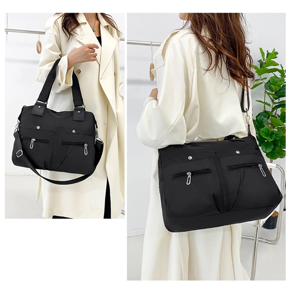 Woman Vintage Handbag Casual Crossbody Shoulder Bag Nylon Waterproof Messenger Bags For Ladies Diagonal Bag Travel Purses