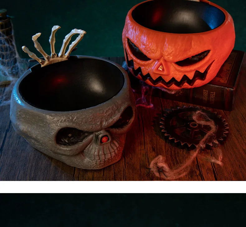 Halloween Electric Ghost Hand Candy Bowl Scary Decor Haunted House Party Prop Prank Costume Accessory
