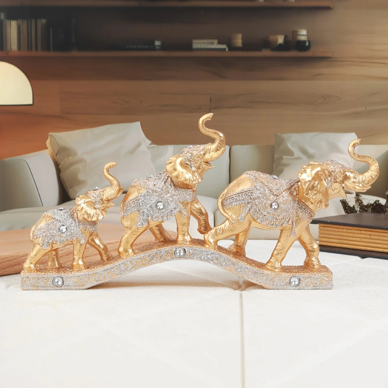 European-style home decoration elephant living room wine cabinet TV cabinet entrance hall creative craftsmanship decorative item