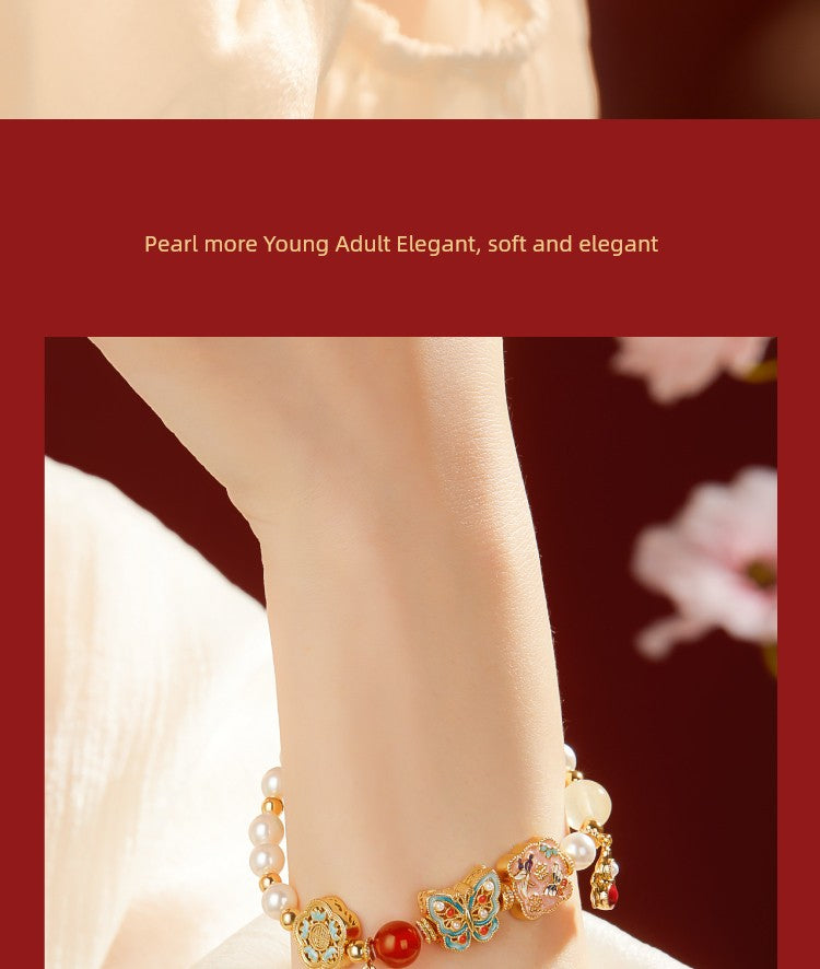 Kaiserpalast Taobao | Schatzperlenarmband Armband Kulturelle kreative Freundinnen Geburtstag Schlangenjahr Neujahr Geburtsjahr Geschenk Mädchen