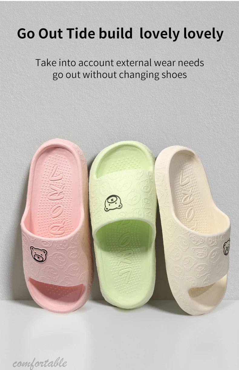 Non-slip Slippers Female Outer Wear 2024 New Bathroom Bathroom Indoor Home Sandals Female Summer Eva women shoes