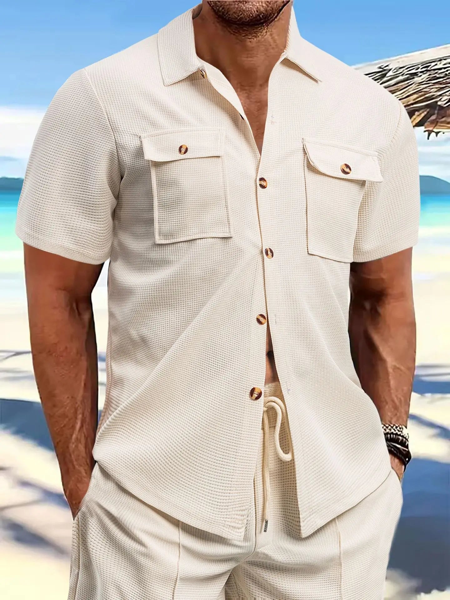 Men's shirt new outdoor men's short sleeve clothes casual jacket summer men's sportswear spring summer shirt mon