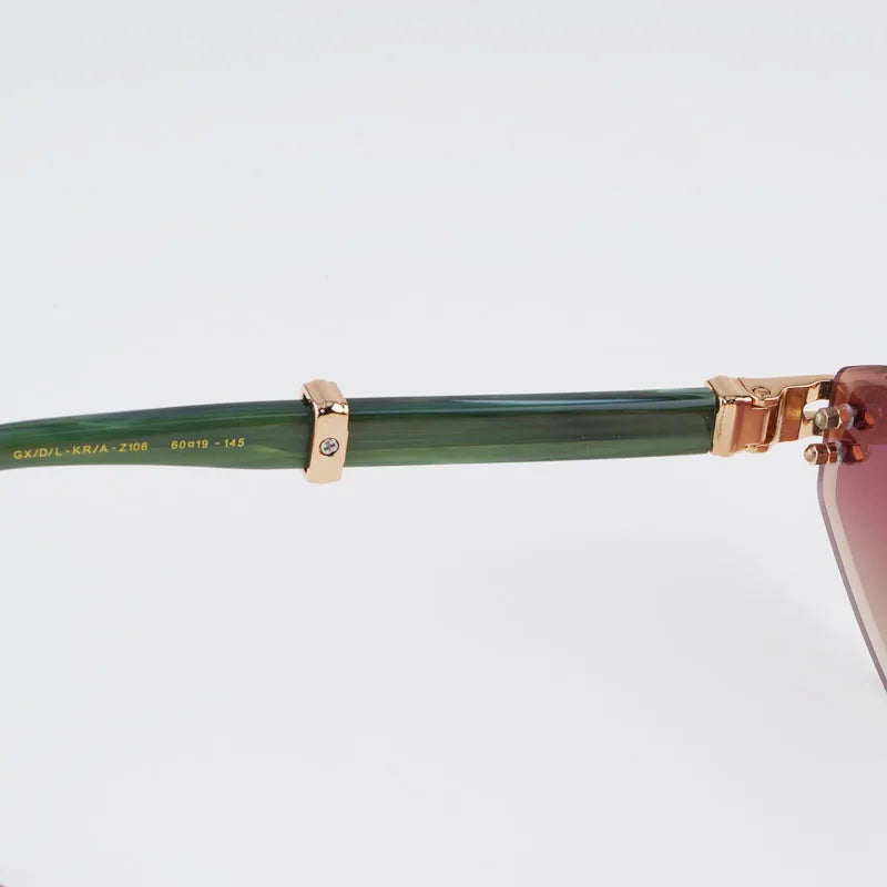Special Designer Rimless Women's Sunglasses Polygon Luxury Alloy High Quality Brand Men Fashion New Arrival Classical UV400 Z106