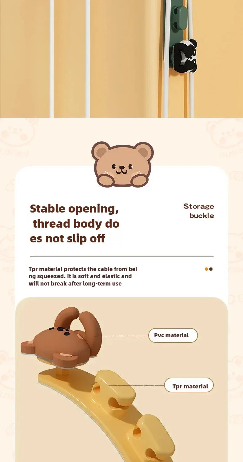 Desktop Cute Cable Organizers Holder Clip Desk Tidy Organiser SelfAdhesive Wall Mounted Cable Management Office Wire Cord Holder office supplement