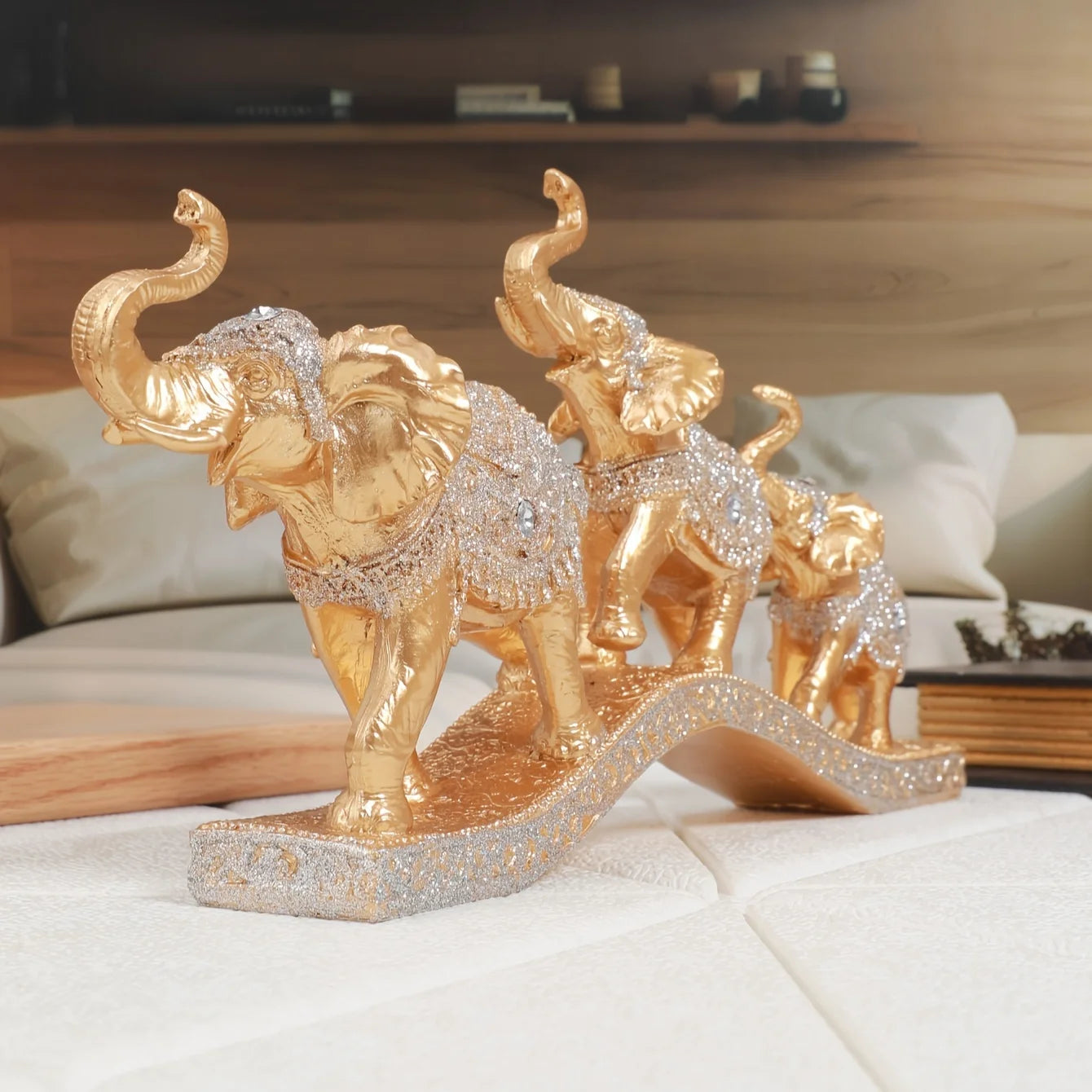 European-style home decoration elephant living room wine cabinet TV cabinet entrance hall creative craftsmanship decorative item