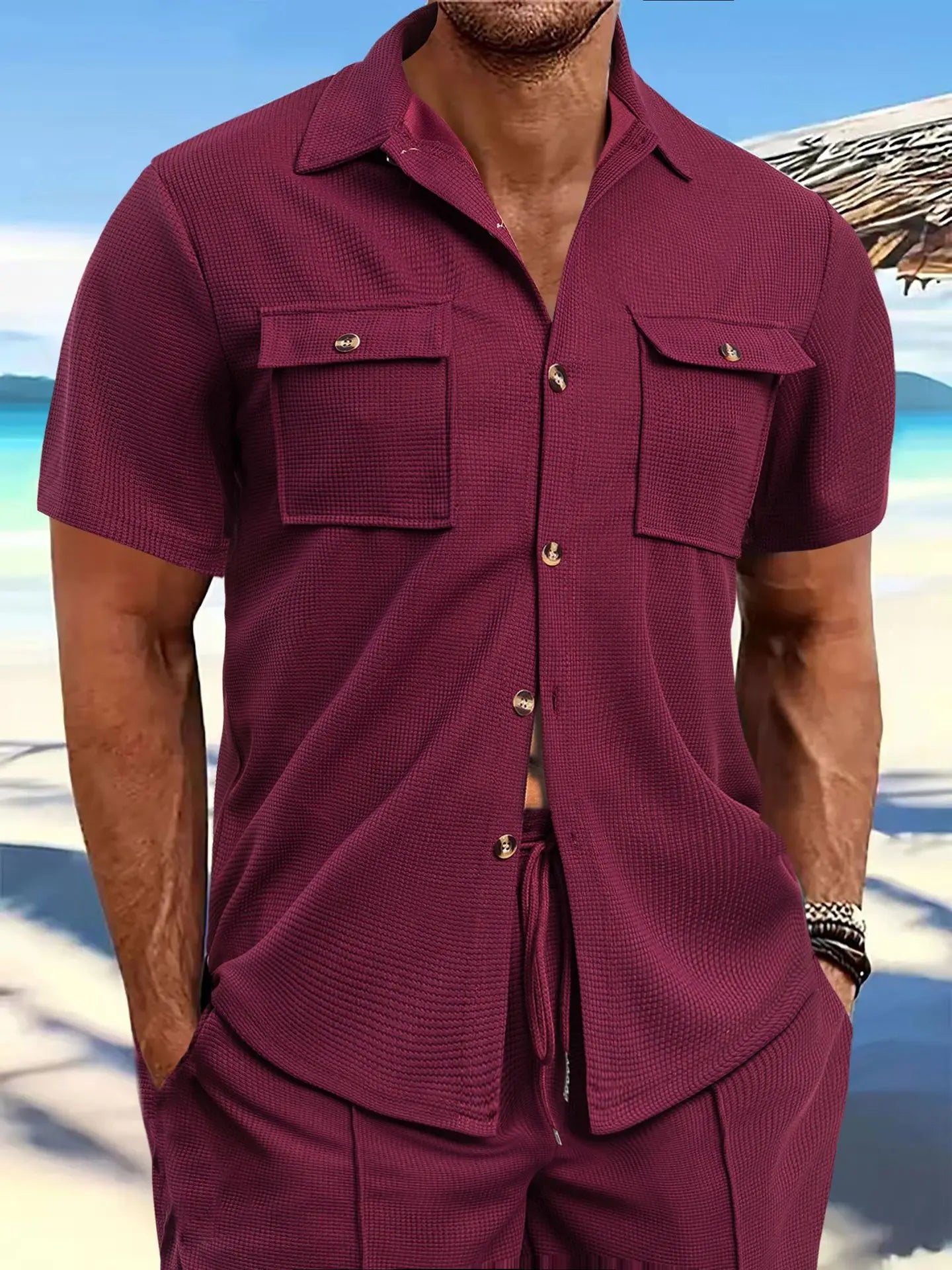 Men's shirt new outdoor men's short sleeve clothes casual jacket summer men's sportswear spring summer shirt mon