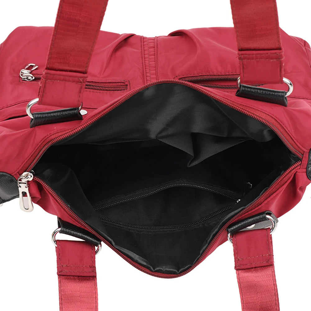 Woman Vintage Handbag Casual Crossbody Shoulder Bag Nylon Waterproof Messenger Bags For Ladies Diagonal Bag Travel Purses