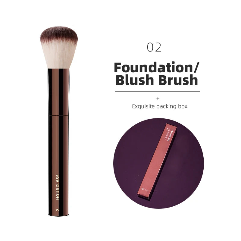 Hourglass Makeup Brush All Kinds Eyeshadow Foundation Concealer Powder Bronzer Blusher Eyeliner Retractable Professional Brushes make up tool