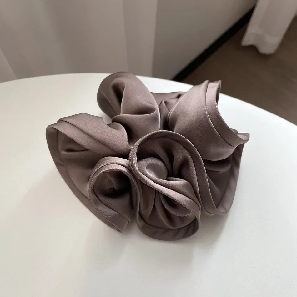 French Design Sense Fungus Hair Tie Satin Hair Tie For Women With Simple Temperament New Style Hair !!!